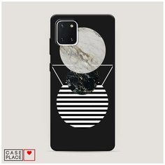 Чехол силиконовый Матовый Samsung Galaxy Note 10 Lite Пирамида из кругов Case Place