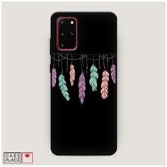Чехол силиконовый Матовый Samsung Galaxy S20 Plus Гирлянда из перьев 2 Case Place