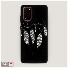 Чехол силиконовый Матовый Samsung Galaxy S20 Plus Гирлянда из перьев 3 Case Place