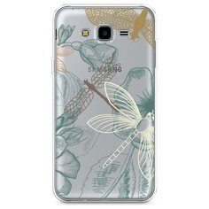 Силиконовый чехол "Тени стрекоз" на Samsung Galaxy J7 Neo / Самсунг Галакси Джей 7 Нео Case Place