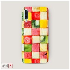 Чехол Пластиковый Samsung Galaxy A50 Фруктовые кубики Case Place