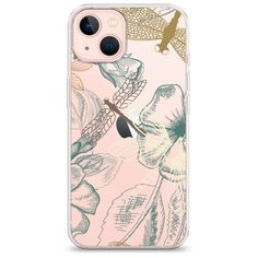 Силиконовый чехол "Тени стрекоз" на Apple iPhone 13 / Айфон 13 Case Place