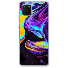 Силиконовый чехол "Фиолетовый флюид арт" на Samsung Galaxy Note 10 Lite / Самсунг Гэлакси Нот 10 Лайт Case Place