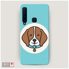 Чехол Пластиковый Samsung Galaxy A9 2018 Собака в ошейнике Case Place
