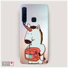 Чехол Пластиковый Samsung Galaxy A9 2018 Единорог и телевизор Case Place