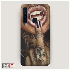 Чехол Пластиковый Samsung Galaxy A9 2018 Девушка с татуировками Case Place