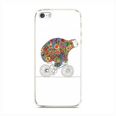 Силиконовый чехол "Хобби велосипед 8" на Apple iPhone 5/5S/SE / Айфон 5/5S/SE Case Place