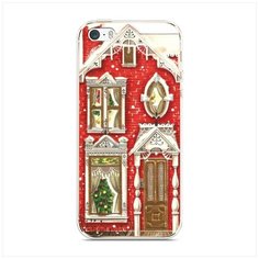 Силиконовый чехол "Пряничный домик" на Apple iPhone 5/5S/SE / Айфон 5/5S/SE Case Place