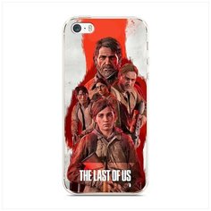 Силиконовый чехол "Одни из нас постер" на Apple iPhone 5/5S/SE / Айфон 5/5S/SE Case Place