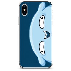 Силиконовый чехол "Подушка синий фон" на Apple iPhone XS Max (10S Max) / Айфон Иск Эс Макс Case Place