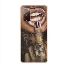 Силиконовый чехол "Девушка с татуировками" на Samsung Galaxy S20 FE / Самсунг Галакси S20 FE Case Place