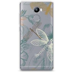 Силиконовый чехол "Тени стрекоз" на Xiaomi Redmi 4 / Сяоми Редми 4 Case Place