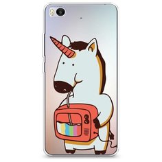 Силиконовый чехол "Единорог и телевизор" на Xiaomi Mi5S / Сяоми Ми 5S Case Place