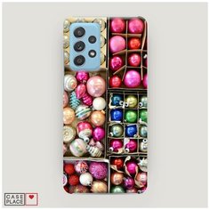 Чехол Пластиковый Samsung Galaxy A52 Елочные игрушки Case Place