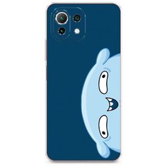 Силиконовый чехол "Подушка синий фон" на Xiaomi Mi 11 Lite / Сяоми Ми 11 Лайт Case Place