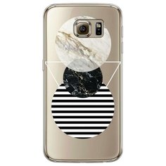 Силиконовый чехол "Пирамида из кругов" на Samsung Galaxy S6 edge / Самсунг Галакси С 6 Эдж Case Place