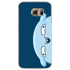 Силиконовый чехол "Подушка синий фон" на Samsung Galaxy S6 edge / Самсунг Галакси С 6 Эдж Case Place