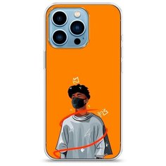 Силиконовый чехол "В маске 1" на Apple iPhone 13 Pro / Айфон 13 Про Case Place