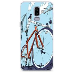 Силиконовый чехол "Хобби велосипед 10" на Samsung Galaxy J8 / Самсунг Галакси Джей 8 Case Place