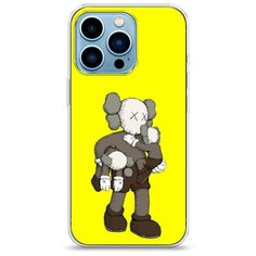Силиконовый чехол "Кукла KAWS" на Apple iPhone 13 Pro / Айфон 13 Про Case Place