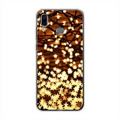 Силиконовый чехол "Новогодняя гирлянда" на Huawei Honor Play / Хуавей Хонор Плэй Case Place