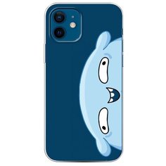 Силиконовый чехол "Подушка синий фон" на Apple iPhone 12 / Айфон 12 Case Place