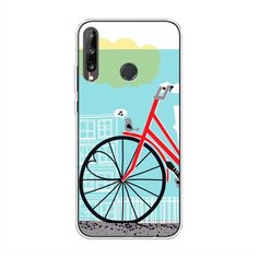 Силиконовый чехол "Хобби велосипед 9" на Huawei P40 lite E / Хуавей П40 лайт Е Case Place