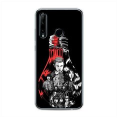 Силиконовый чехол "Черная лампочка" на Honor 20 Lite 2019 / Хонор 20 Лайт Case Place