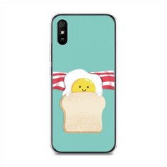 Силиконовый чехол "Съедобная кровать" на Xiaomi Redmi 9A / Сяоми Редми 9А Case Place