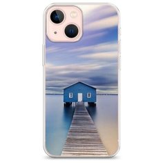 Силиконовый чехол "Домик на воде" на Apple iPhone 13 mini / Айфон 13 мини Case Place