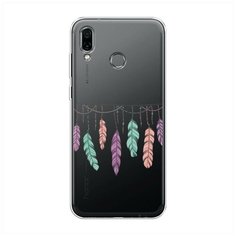 Силиконовый чехол "Гирлянда из перьев 2" на Huawei Honor Play / Хуавей Хонор Плэй Case Place