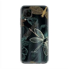 Силиконовый чехол "Тени стрекоз" на Huawei P40 Lite / Хуавей П40 Лайт Case Place