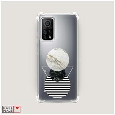 Чехол силиконовый Противоударный Xiaomi Mi 10T Pro Пирамида из кругов Case Place