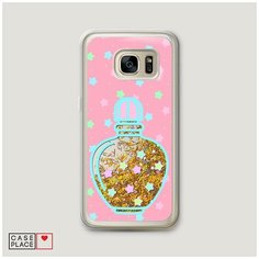 Чехол Жидкий с блестками Samsung Galaxy S6 edge Сладкие духи Case Place