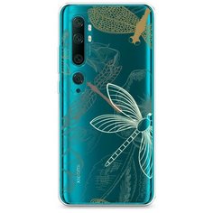 Силиконовый чехол "Тени стрекоз" на Xiaomi Mi Note 10/Mi Note 10 Pro / Сяоми Ми Нот 10/Ми Нот 10 Про Case Place