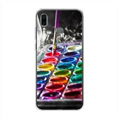 Силиконовый чехол "Палитра красок" на Huawei Honor Play / Хуавей Хонор Плэй Case Place