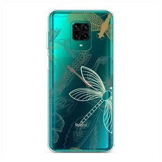 Силиконовый чехол "Тени стрекоз" на Xiaomi Redmi Note 9 Pro / Сяоми Редми Нот 9 Про Case Place