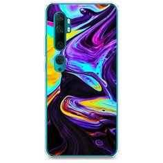 Силиконовый чехол "Фиолетовый флюид арт" на Xiaomi Mi Note 10/Mi Note 10 Pro / Сяоми Ми Нот 10/Ми Нот 10 Про Case Place