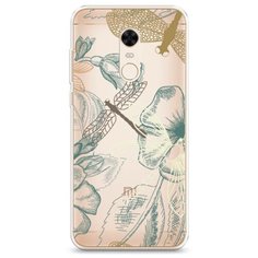 Силиконовый чехол "Тени стрекоз" на Xiaomi Redmi 5 Plus / Сяоми Редми 5 Плюс Case Place