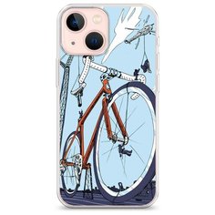 Силиконовый чехол "Хобби велосипед 10" на Apple iPhone 13 mini / Айфон 13 мини Case Place