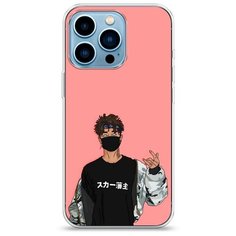 Силиконовый чехол "В маске 2" на Apple iPhone 13 Pro / Айфон 13 Про Case Place