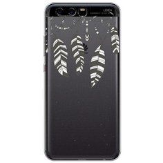 Силиконовый чехол "Гирлянда из перьев 3" на Huawei P10 / Хуавей П10 Case Place