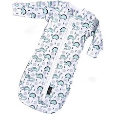 Конверт-мешок Mjolk Динозавры 58 см зеленый/белый