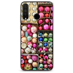 Силиконовый чехол "Елочные игрушки" на Honor 20S / Хонор 20S Case Place