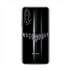 Силиконовый чехол "Гирлянда из перьев 1" на Honor 20 / Хонор 20 Case Place