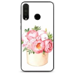 Силиконовый чехол "Коробка с пионами" на Honor 20S / Хонор 20S Case Place