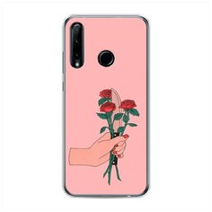 Силиконовый чехол "Розы и нож" на Honor 20e / Хонор 20е Case Place