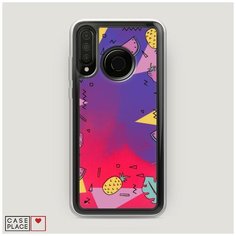 Жидкий неоновый чехол "Летняя рамка" на Honor 20S / Хонор 20S Case Place