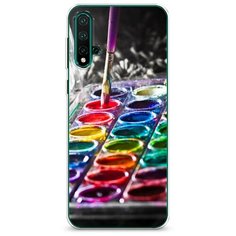 Силиконовый чехол "Палитра красок" на Huawei Nova 5 Pro / Хуавей Нова 5 Про Case Place