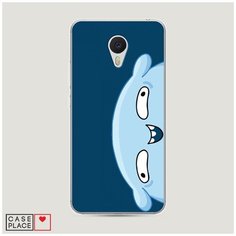 Силиконовый чехол "Подушка синий фон" на Meizu M3 / Мейзу М3 Case Place